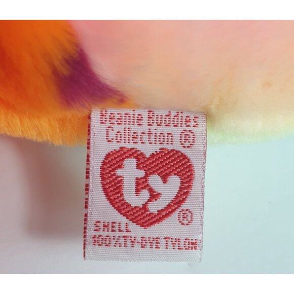 VTG Ty Beanie Buddies Fish LIPS 13" LG Plush 1999 Multicolor Collection Sea - Picture 5 of 10